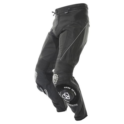 Arlen Ness LP-1261 Mens Black Leather Motorcycle Jeans Riding crouch                                                                                                                                                                                           