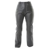 IXS Lagos Ladies Black Leather Motorcycle Jeans Front                                                                                                                                                                                                          