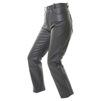IXS Lagos Ladies Black Leather Motorcycle Jeans Riding crouch                                                                                                                                                                                                  