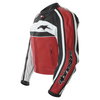 Alpinestars Dyno 2 Red White Black Retro Leather Motorcycle Jacket Side                                                                                                                                                                                        