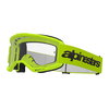 Alpinestars Alpinestars Vision 3 Wordmark Goggles - Yellow Fluo Clear - Thumbnail 1