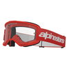 Alpinestars Alpinestars Vision 3 Wordmark Goggles - Red Clear - Thumbnail 1