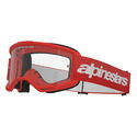 Vision 3 Wordmark Goggle Red Clear