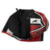 Alpinestars Dyno 2 Red White Black Retro Leather Motorcycle Jacket Inside                                                                                                                                                                                      