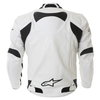 Alpinestars Sp-1 White Leather Motorcycle Jacket Back                                                                                                                                                                                                          