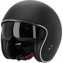 Open Face Helmet Matt Black