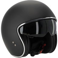 Open Face Helmet Matt Black