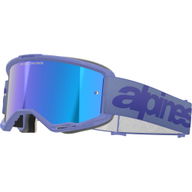Vision 5 Wordmark Goggles Purple Mirror Blue