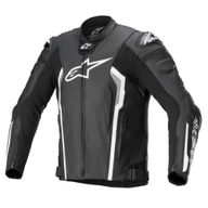 Missile V2 Leather Jacket Black White