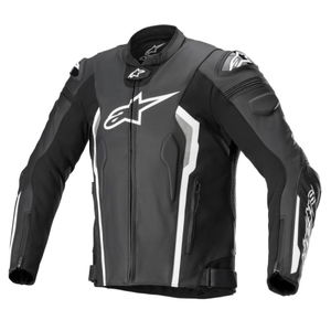 Alpinestars Missile V2 Leather Jacket Black White