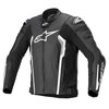Alpinestars Alpinestars Missile V2 Leather Jacket Black White - Thumbnail 1