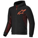 Chrome Air Sport Hoodie Black Red Fluo