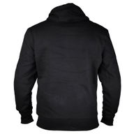 Urban Zip Mens Textile Hoodie Black Fluo Yellow