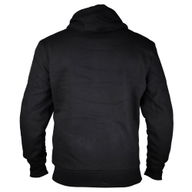 Urban Zip Mens Textile Hoodie Black Red