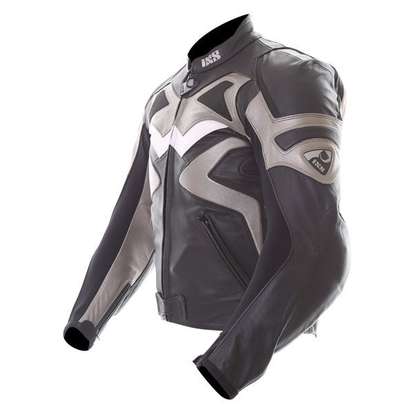 IXS Vertigo Black Anthracite Leather Motorcycle Jacket Side                                                                                                                                                                                                    