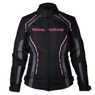 Isla Ladies Textile Jacket Black Pink