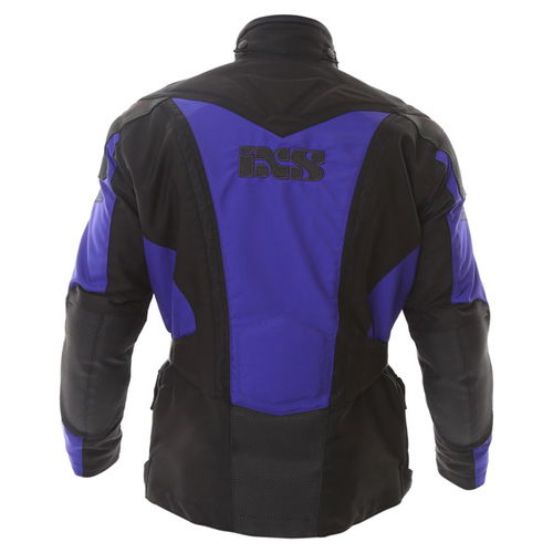 IXS Cobra Mens Black Blue Textile Motorcycle Jacket Back                                                                                                                                                                                                       
