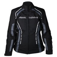 Isla Ladies Textile Jacket Black White