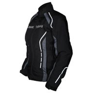 Isla Ladies Textile Jacket Black White