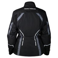 Isla Ladies Textile Jacket Black White