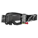 Vision 8 Corp Goggle Black Clear Roll Off