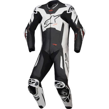 Alpinestars GP Plus V4 Sprint 1pc Suit Black White Red Fluo