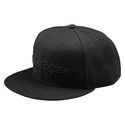 Signature Flat Bill Snapback Cap Black Black