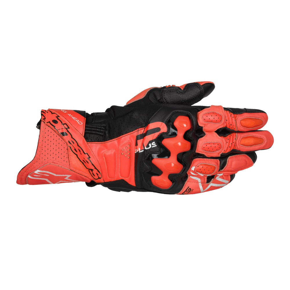 GP Plus R V3 Gloves Bright Red Red Fluo Black