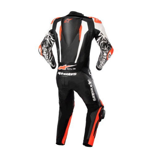 Alpinestars Alpinestars Absolute V2 Leather Suit Black White Red Fluo