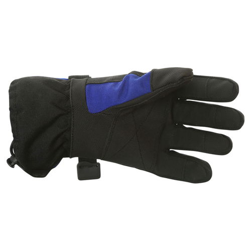 J&S Boy Racer Blue Black Motorcycle Gloves Palm                                                                                                                                                                                                                