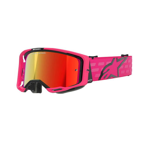 Alpinestars Vision 8 Corp Goggles Pink Mirror Lens
