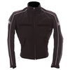 IXS Retro Black White Textile Motorcycle Jacket Front                                                                                                                                                                                                          