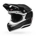 Moto 10 Spherical EC2206 Helmet Black White