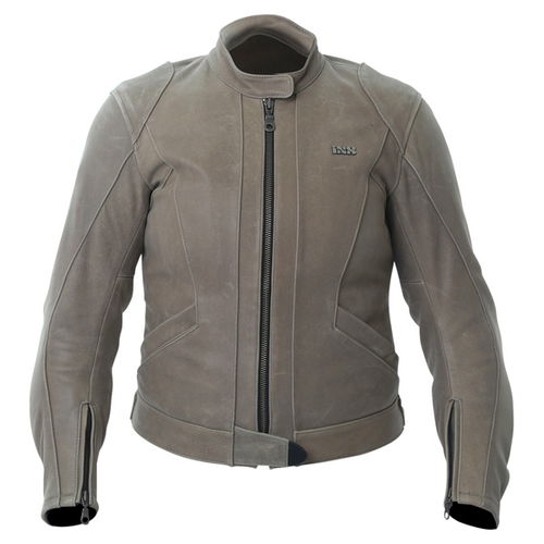 IXS Gina Ladies Tan Leather Motorcycle Jacket Front                                                                                                                                                                                                            