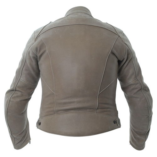 IXS Gina Ladies Tan Leather Motorcycle Jacket Back                                                                                                                                                                                                             