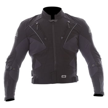IXS Atacama Black Textile Motorcycle Jacket Front                                                                                                                                                                                                              