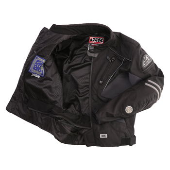 IXS Atacama Black Textile Motorcycle Jacket Inside                                                                                                                                                                                                             