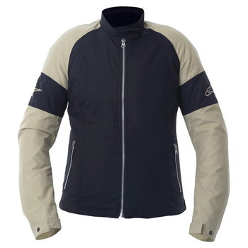 Alpinestars Sydney Ladies Black Brown Textile Motorcycle Jacket Front                                                                                                                                                                                          