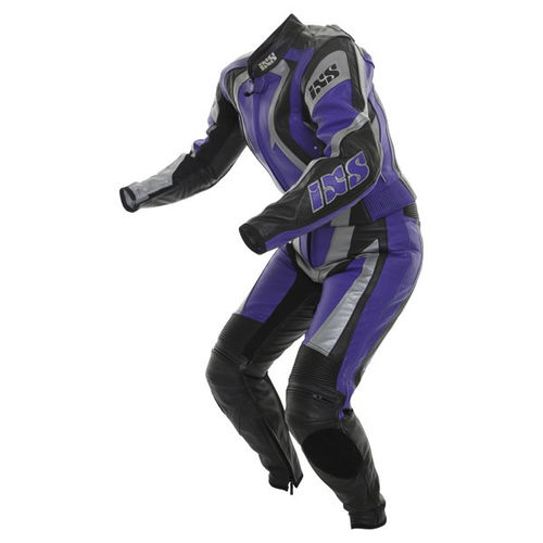 IXS Firebird Mens Blue Black Leather Motorcycle Suit Racing crouch                                                                                                                                                                                             