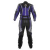 IXS Firebird Mens Blue Black Leather Motorcycle Suit Back                                                                                                                                                                                                      