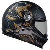Frank Thomas Frank Thomas YM-833 Predator Helmet Skull Black Gold - Thumbnail 6