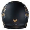 Frank Thomas Frank Thomas YM-833 Predator Helmet Skull Black Gold - Thumbnail 8