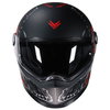 Frank Thomas Frank Thomas YM-833 Predator Helmet Skull Black Red - Thumbnail 4