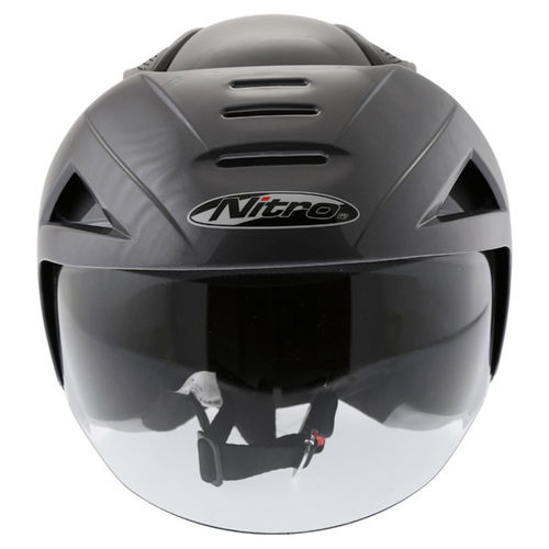 Nitro X512V Metallic Gun Helmet Front                                                                                                                                                                                                                          