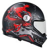 Frank Thomas Frank Thomas YM-833 Predator Helmet Skull Black Red - Thumbnail 6