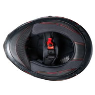 YM-833 Predator Helmet Skull Black Red