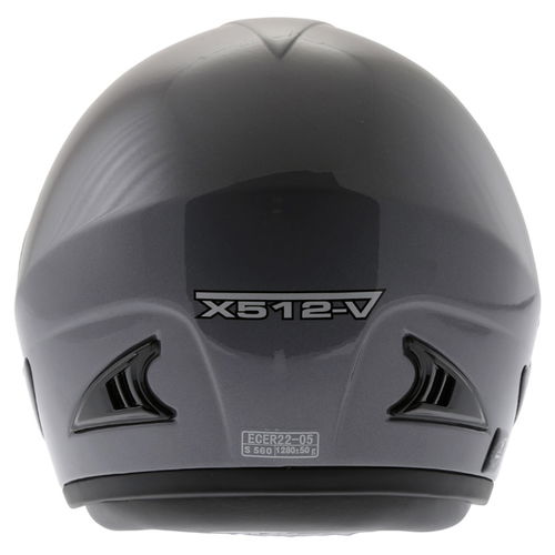 Nitro X512V Metallic Gun Helmet Back                                                                                                                                                                                                                           