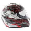 Shark Rsx Hook White Black Red Helmet Right Side                                                                                                                                                                                                               