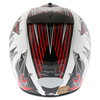 Shark Rsx Hook White Black Red Helmet Back                                                                                                                                                                                                                     