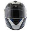 Shark Rsx Hook White Black Blue Helmet Front                                                                                                                                                                                                                   